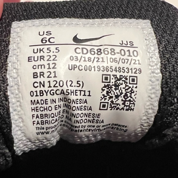 NIKE AIR MAX Toddler sneakers size 6c - Picture 7 of 9